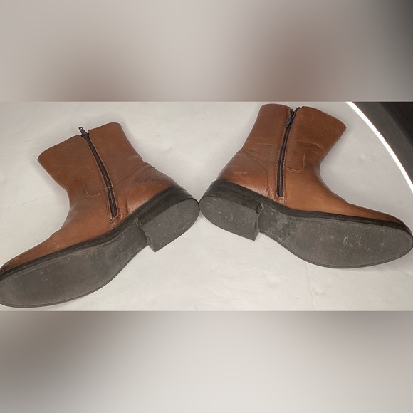 Kalena women’s Italian made leather boots, low heel, zipper, size 39 - Picture 6 of 12